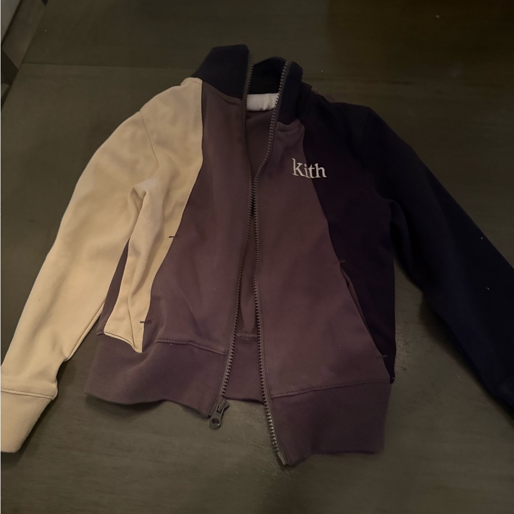 Kith Colorblock Jacket Black Cream Casual